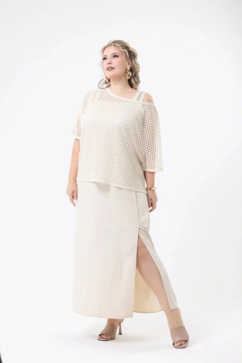 Комплект "Бежевый многослойный сет" - фото 1