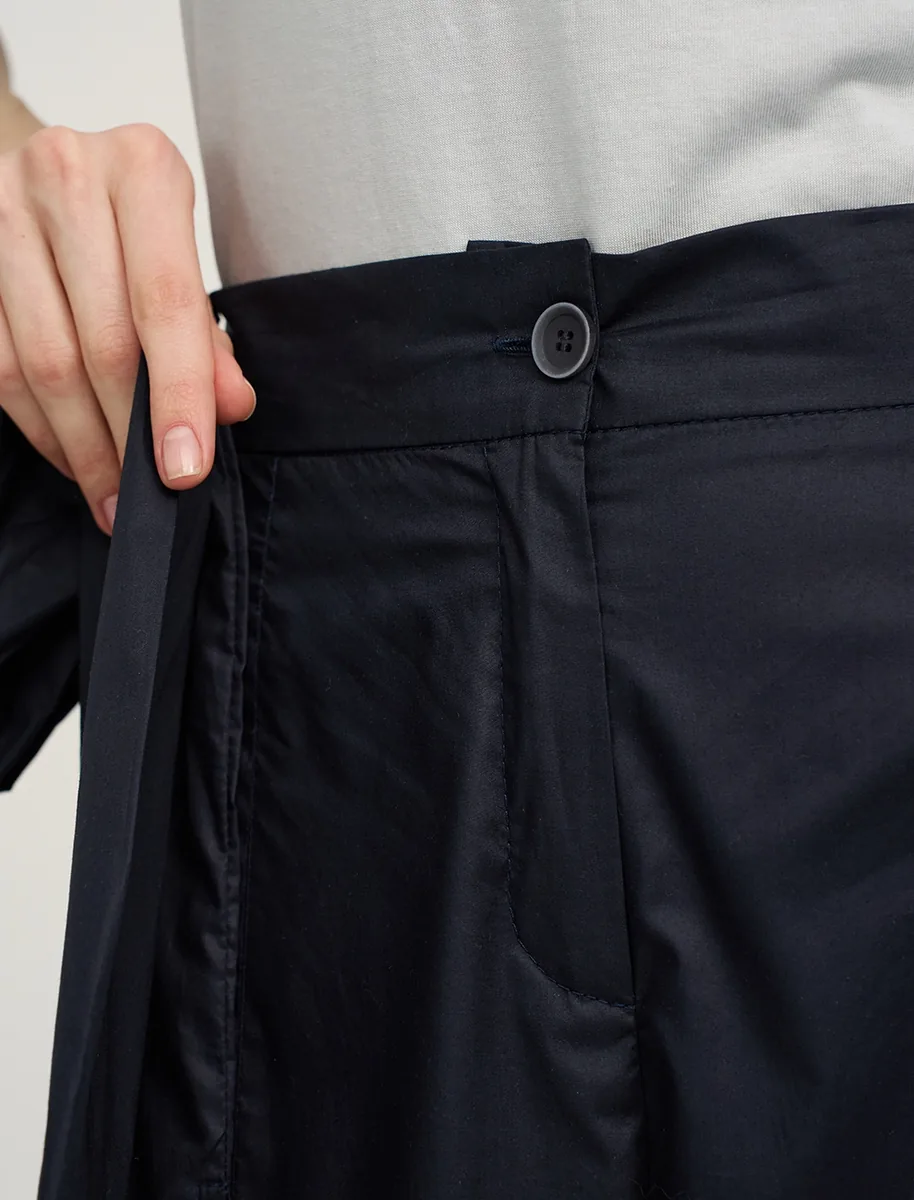 Брюки "Глубокий сапфир" с дизайнерским поясом - фото 3