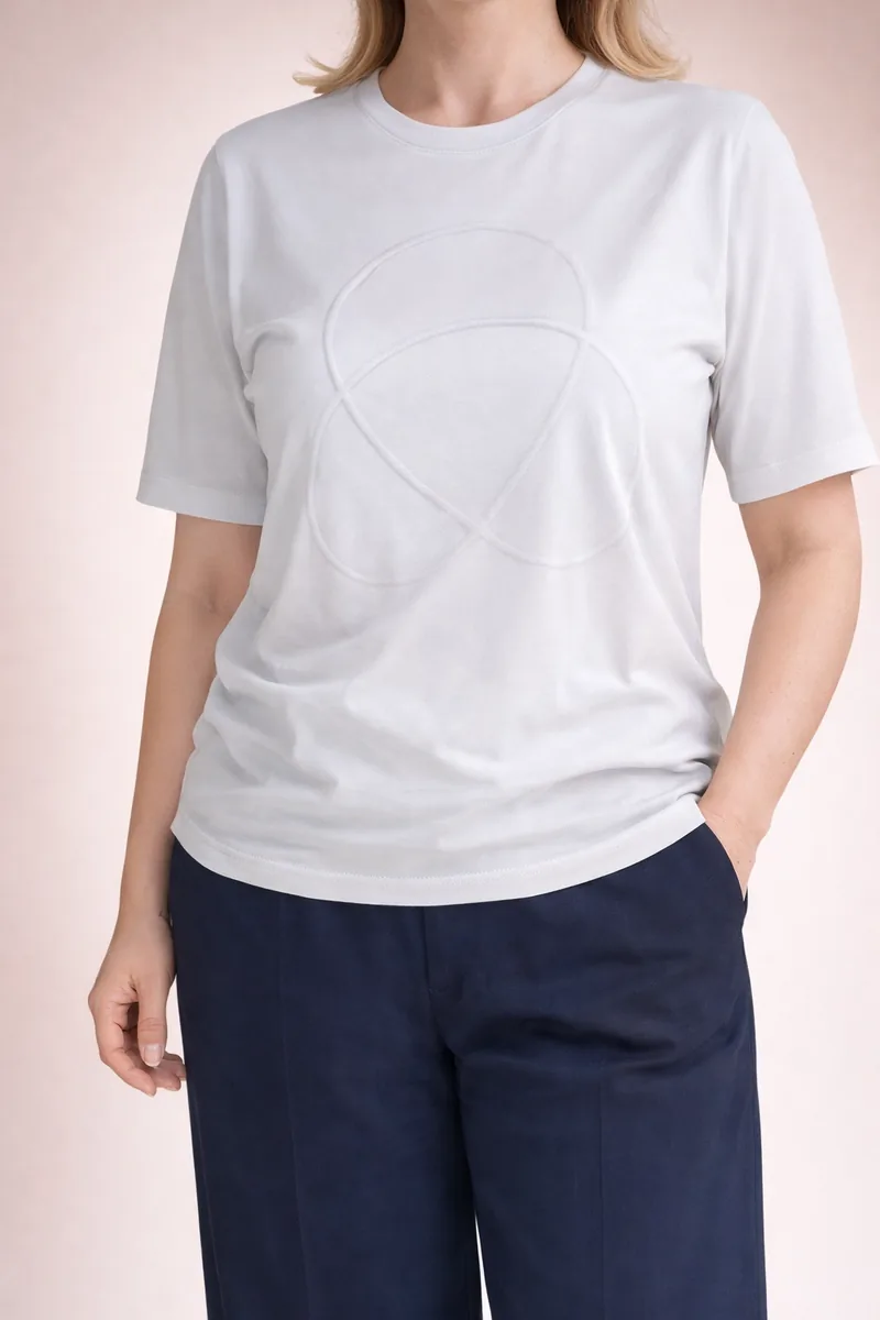 Футболка женская HELMIDGE белоснежная - фото 2