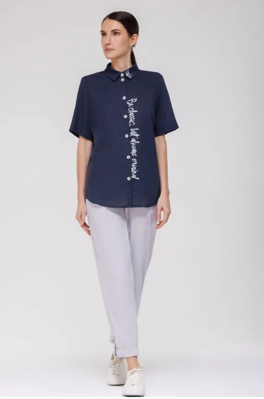 Рубашка с застёжкой по спинке - фото 3