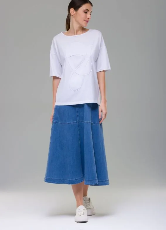 Футболка женская HELMIDGE белоснежная - фото 3