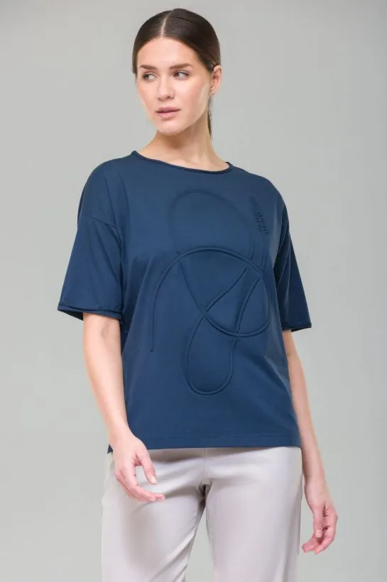 Футболка HELMIDGE тёмно-синяя - фото 2