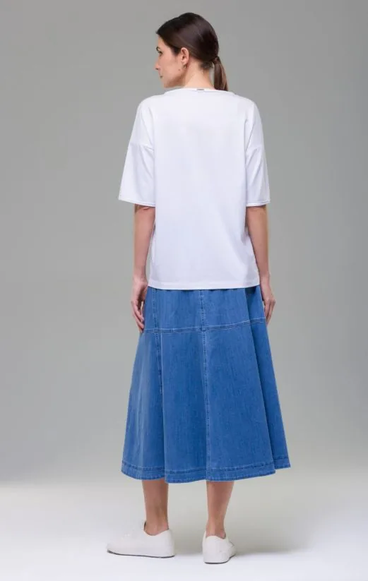 Футболка женская HELMIDGE белоснежная - фото 4