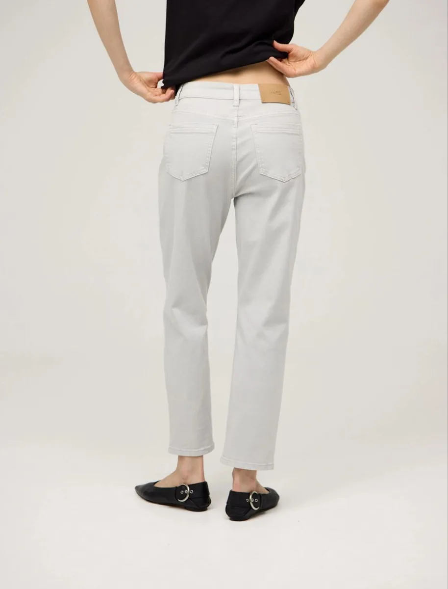 HASS FASHION Джинсы прямого кроя светло-серые - фото 5