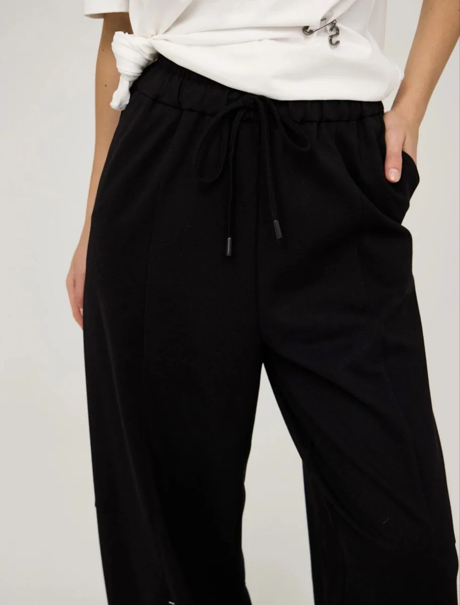 HASS FASHION Брюки широкие на кулиске оверсайз - фото 4