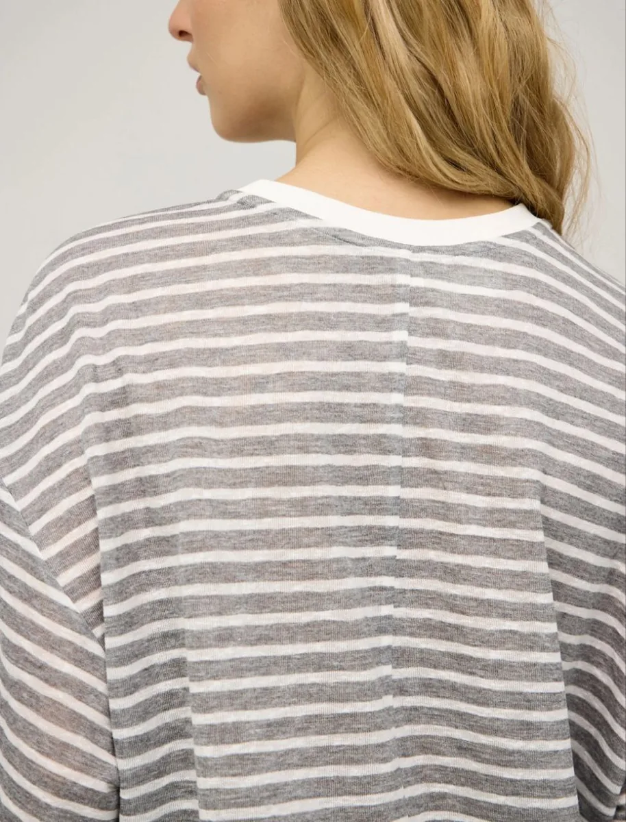 HASS FASHION Футболка оверсайз в полоску - фото 8