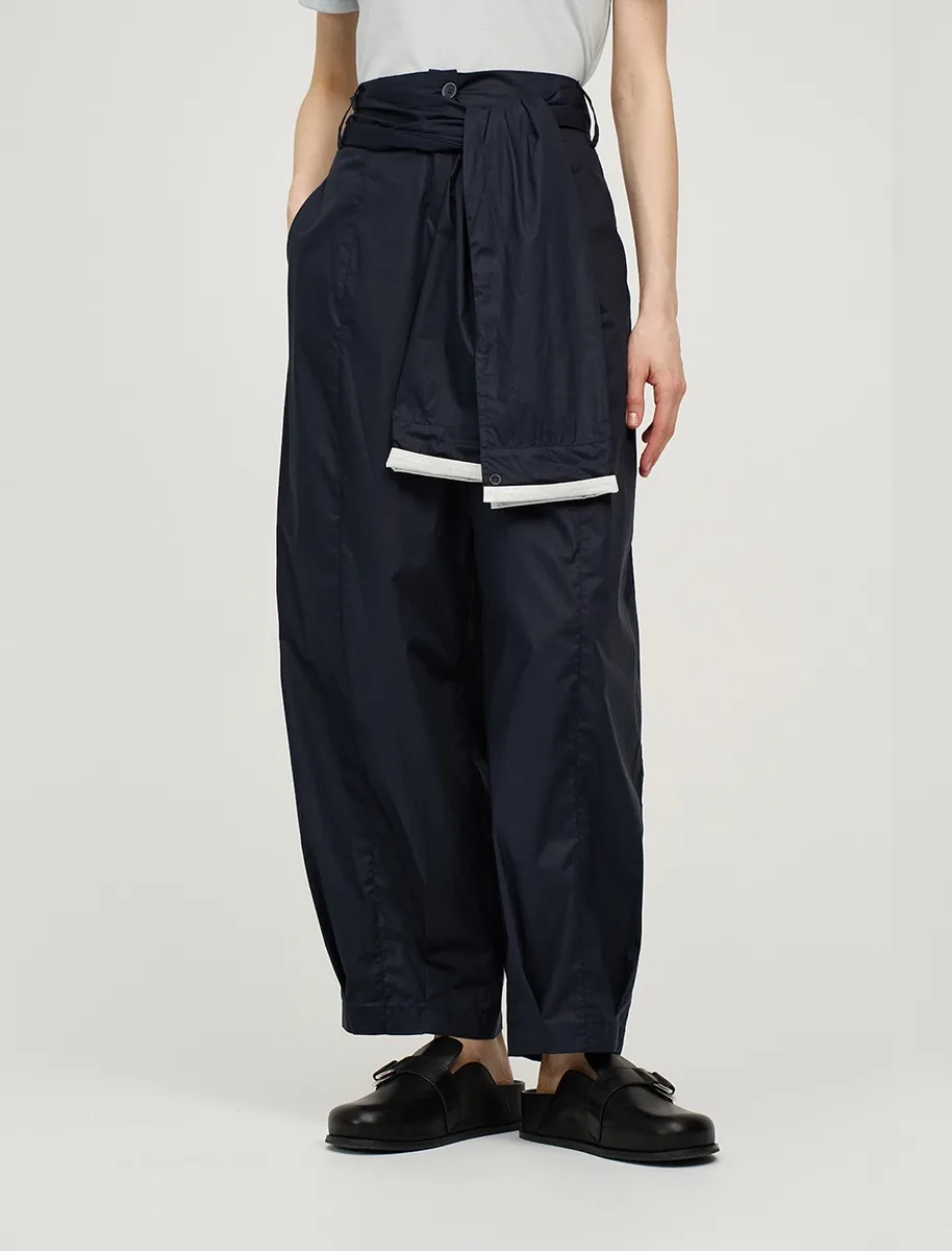 Брюки "Глубокий сапфир" с дизайнерским поясом - фото 4