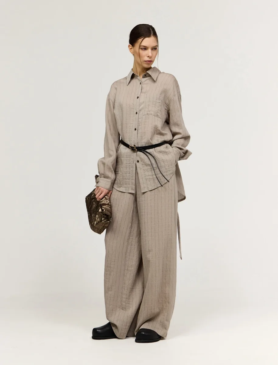 Брюки "Бежевый шепот" - фото 2