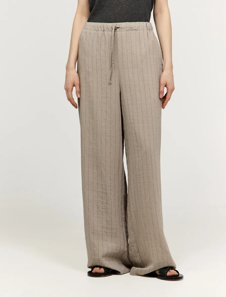 Брюки "Бежевый шепот" - фото 1