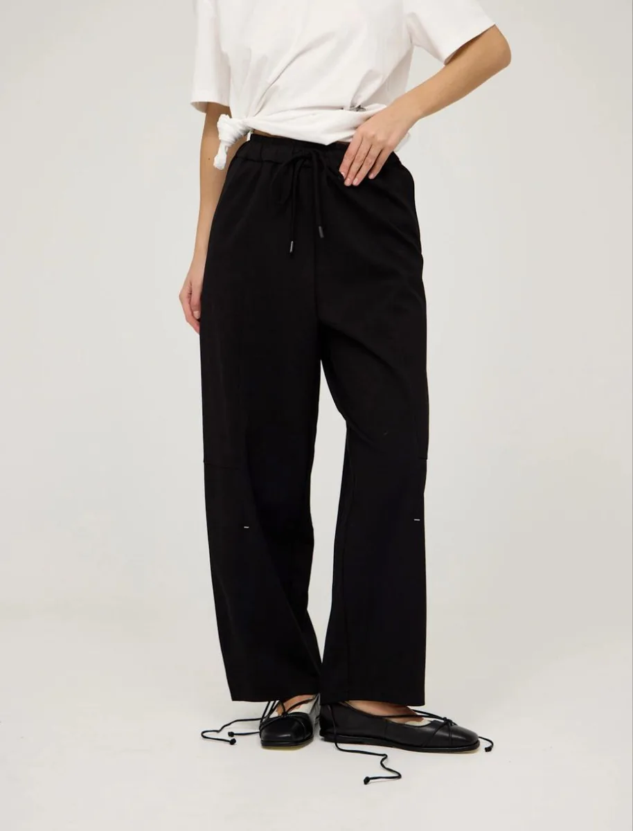 HASS FASHION Брюки широкие на кулиске оверсайз - фото 3