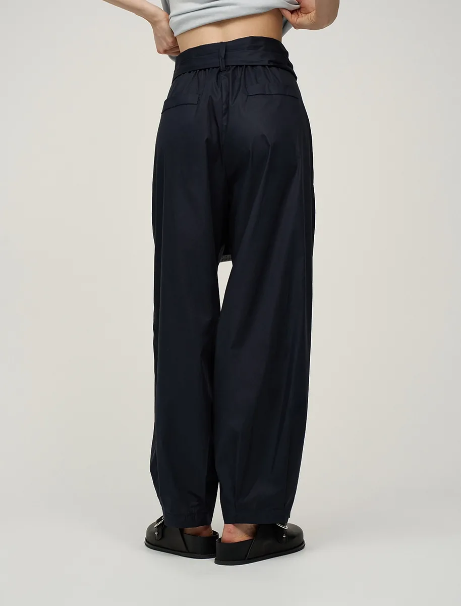 Брюки "Глубокий сапфир" с дизайнерским поясом - фото 5