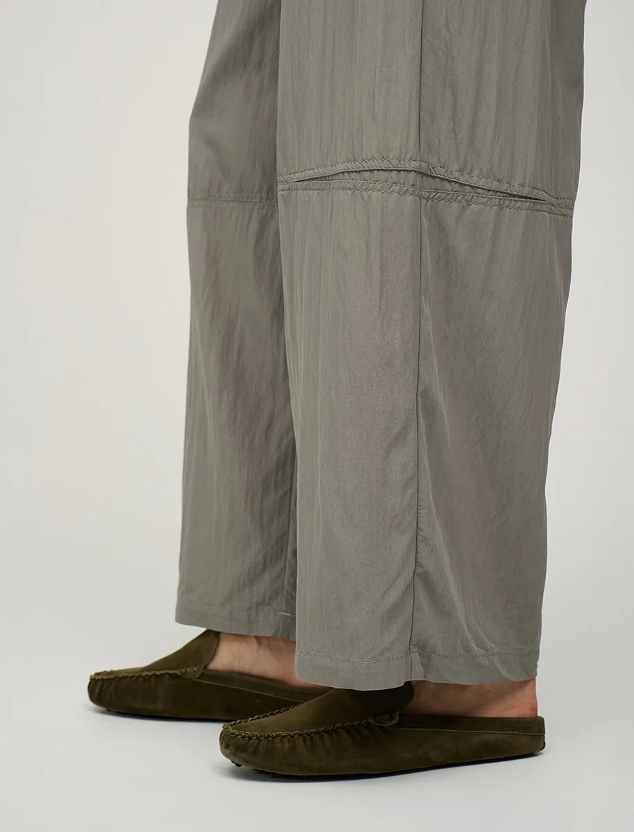 HASS FASHION — Брюки широкие карго, хаки - фото 6