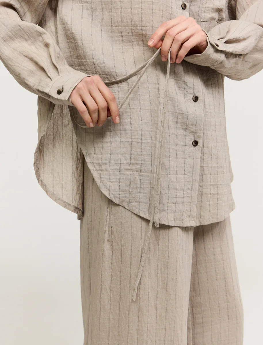 Рубашка "Бежевый шепот" - фото 7