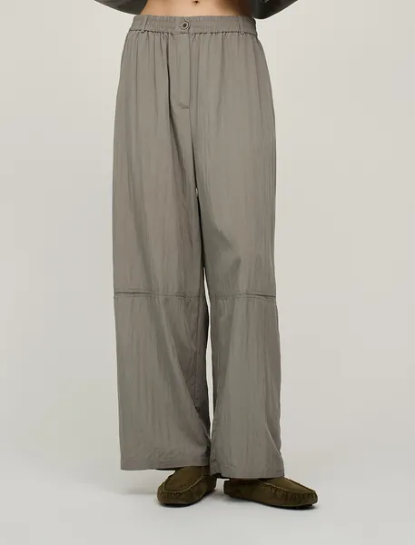 HASS FASHION — Брюки широкие карго, хаки