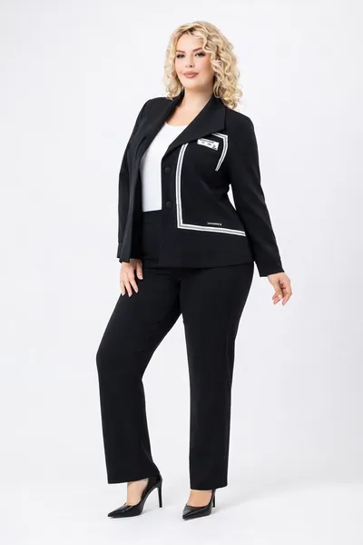 Деловой Стиль — Брюки трикотажные прямые