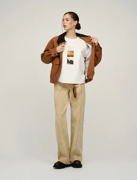 HASS FASHION — Футболка с фотопринтом «три кадра», белая