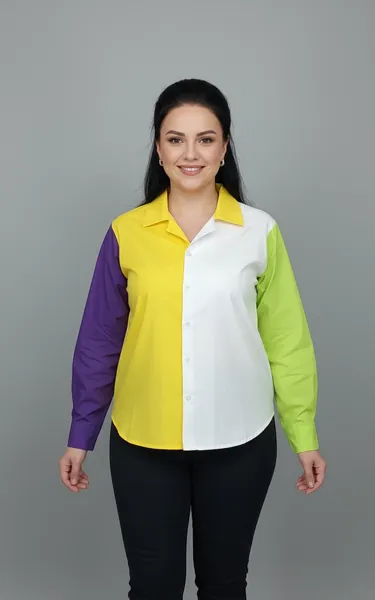 Рубашка "Яркий калейдоскоп"