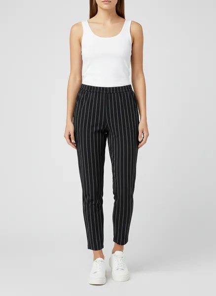 Брюки "Черная классика в полоску"