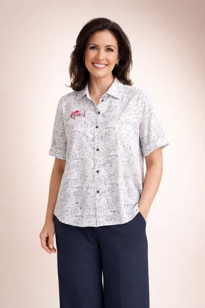 Рубашка женская HELMIDGE «Лёгкий почерк»